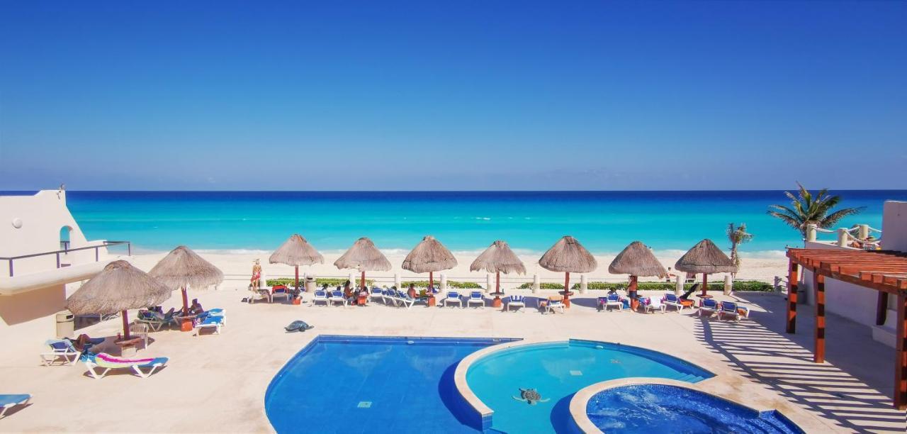 Villa Aurora Beautiful Beachfront Apartment Cancun Luaran gambar